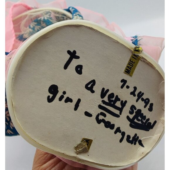 Vintage 1970's Bradley Pose Big Eye Fashion Doll Music Box Spin Southern Belle - Picture 3 of 6